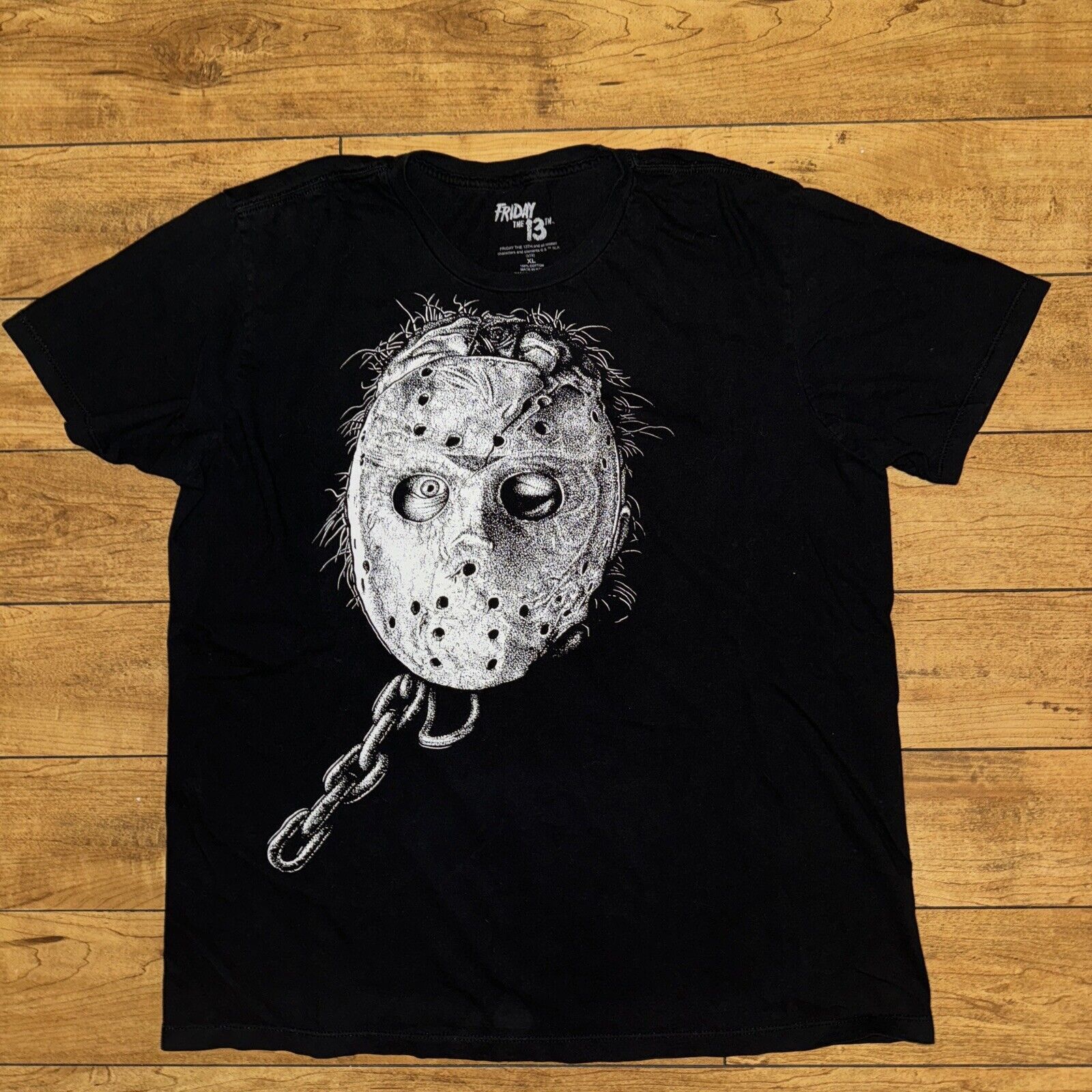 Japanese Brand Friday The 13th Jason Black Out T Shirt Xl 22 5x28