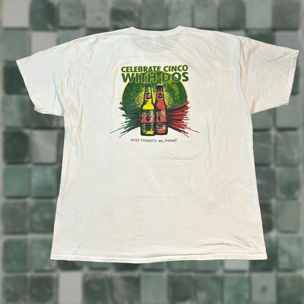 Jerzees Dos Equis Mexican Beer T Shirt White Size Xl Cinco De Mayo Hoodie, Sweatshirt | FlexRushtees.com