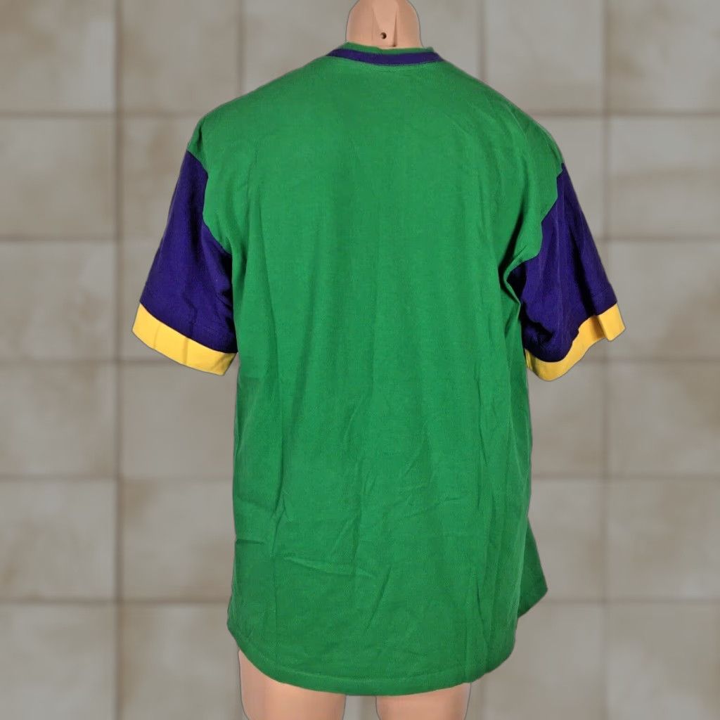 Vintage Vtg Mardi Gras Checklist Humor Green S S T Shirt Xl Beads Party Parade Tees Unlimited Mens Hoodie, Sweatshirt