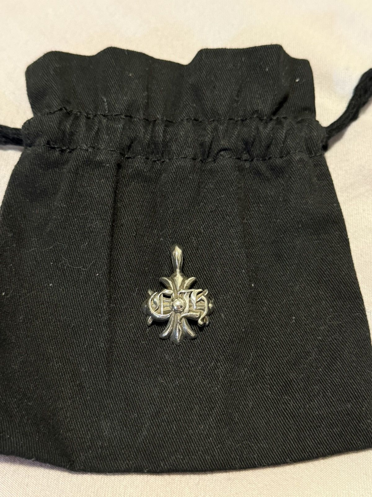 Hearts Chrome Hearts Ch Logo Cross Pendant