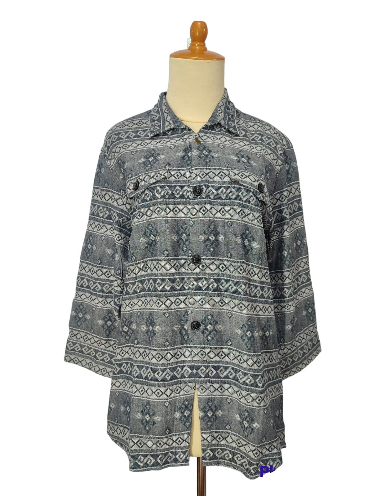 Vintage 291295 Homme Navajo Pattern Shirt