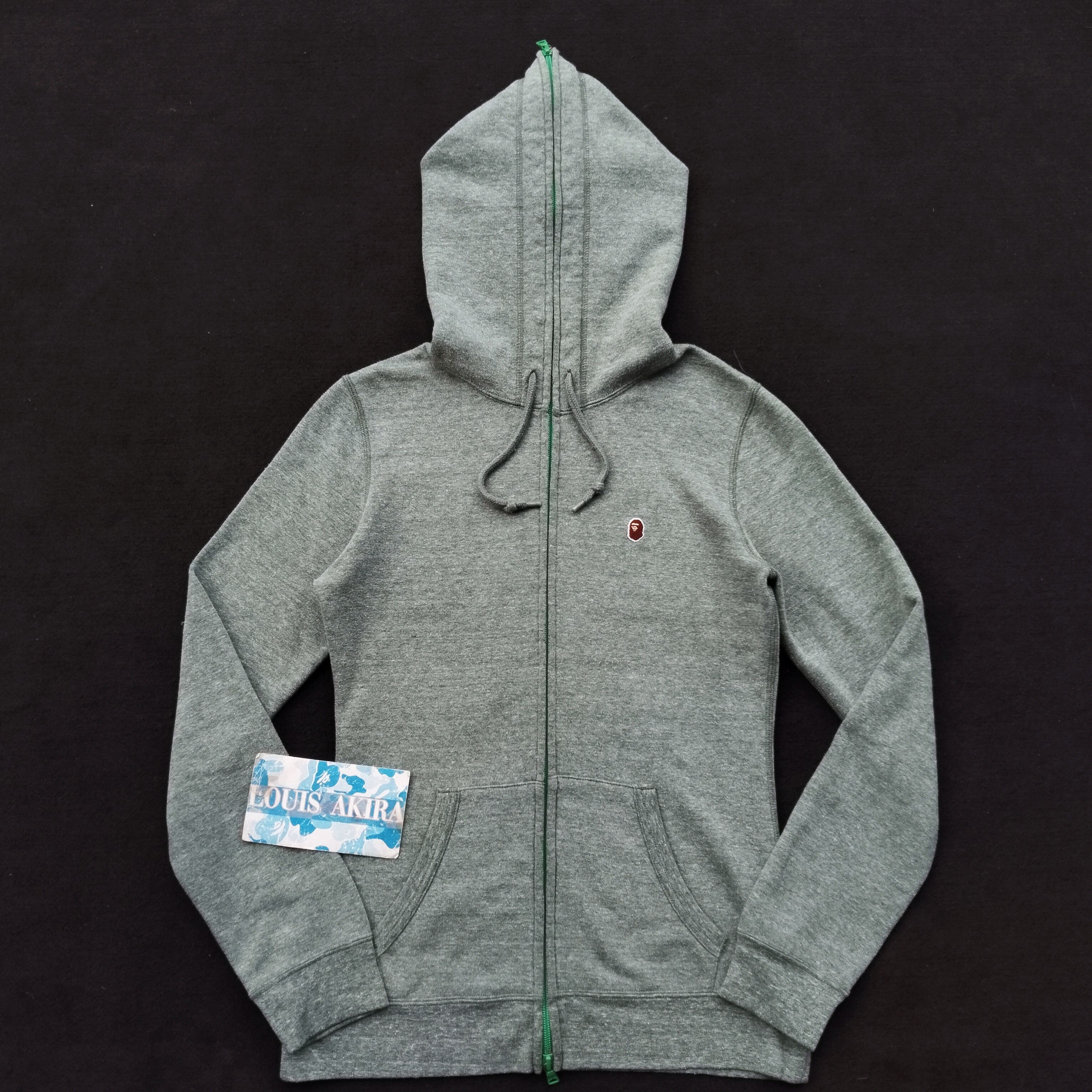 2011 Bape Heather Full Zip Hoodie
