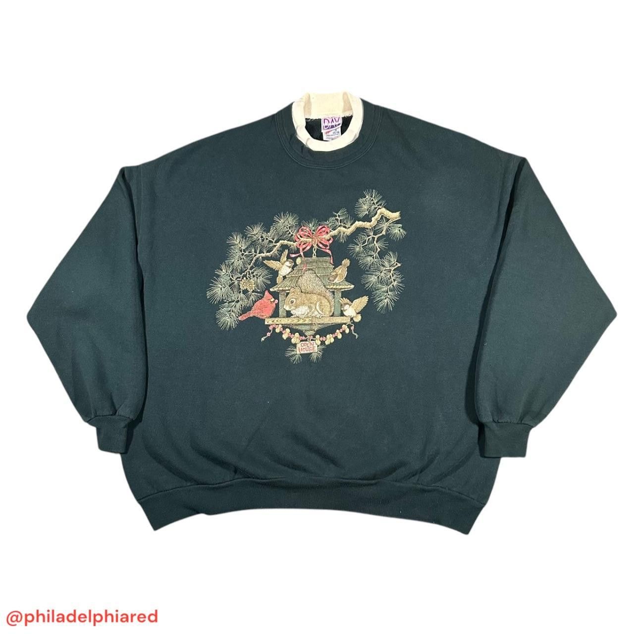Designer Vintage 1990s Day Break Winter Themed Crewneck Sweatshirt T-Shirts, Hoodie | FlexRushtees.com