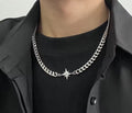 Japanese Brand Star Cuban Chain Necklace