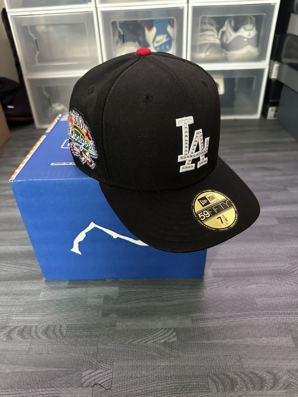 New Era Los Angeles Dodgers 100th Anniversary Size 7and 1 8th Fitted