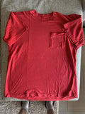 Vintage 90s Fruit Of The Loom Blank Pocket Tee Selvedge Usa