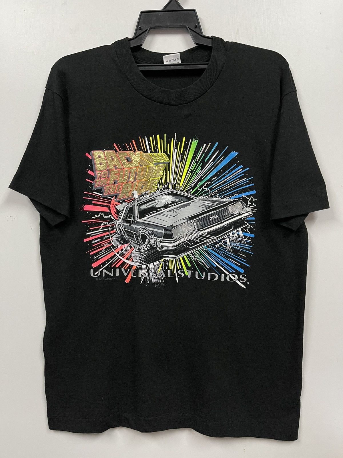 Vintage 90s Back To The Future The Ride Universal Studio Tee