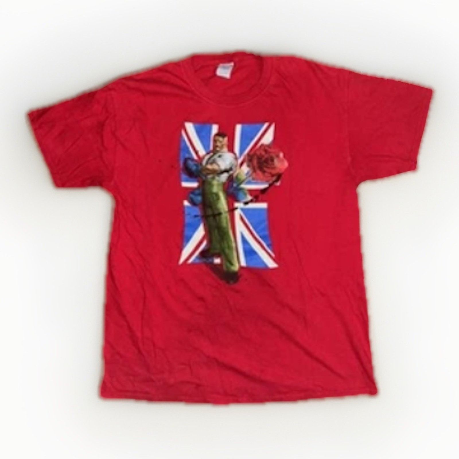 Vintage Rare Capcom Super Street Fighter Iv T Shirt Red Graphic L