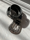 Japanese Brand Vintage B B Simon Style Belt Y2k Rhinestones Metal