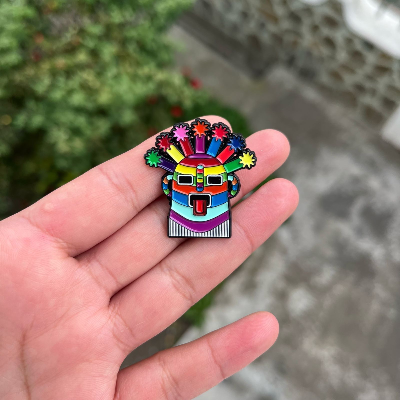 Other New Enamel Pin Diablo Huma Mask Exotic Aya Incas Ecuador Int