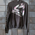 Tultex Panic At The Disco Hoodie Sweatshirt Unisex Xs Tultex Black Fleece Logo Graphic Print Pullove T-Shirts