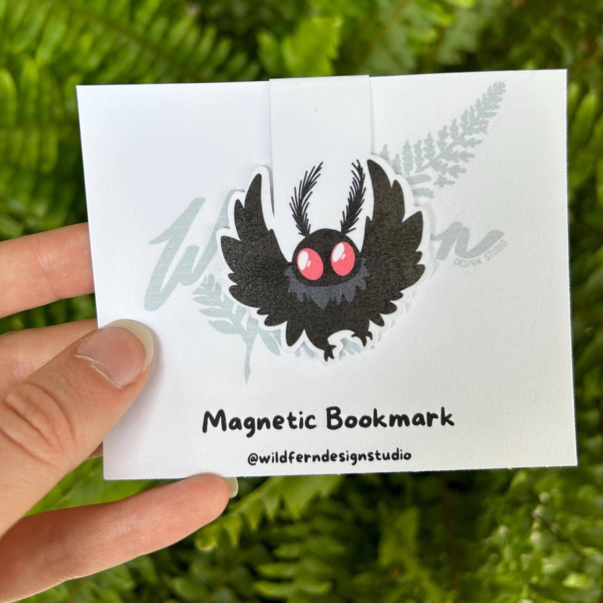 Mothman & National Park Cryptids Magnetic Bookmarks