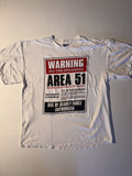 Alien Workshop Vtg Area 51 Alien Et Ufo Warning Roswell Nevada Tshirt Xl