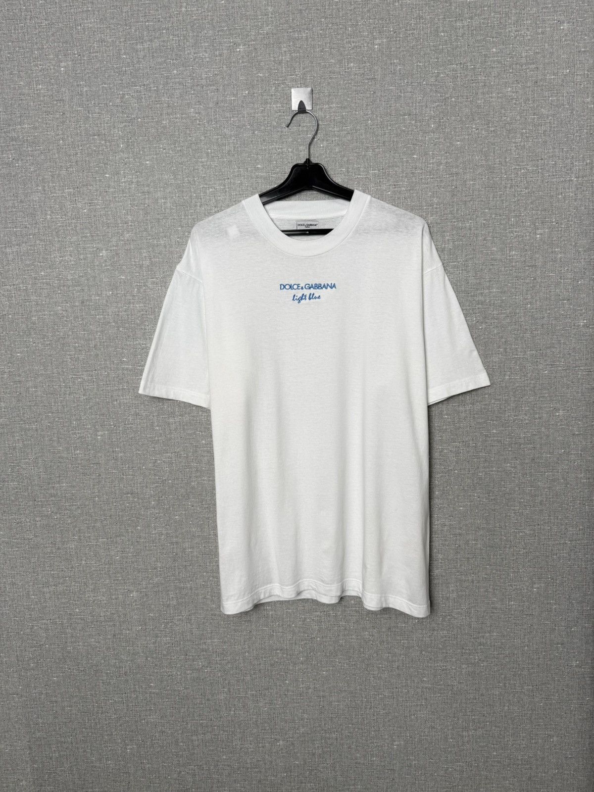 Gabbana Dolce Gabbana Parfum Embroidered Center Logo White Tee Hoodie, Sweatshirt | FlexRushtees.com