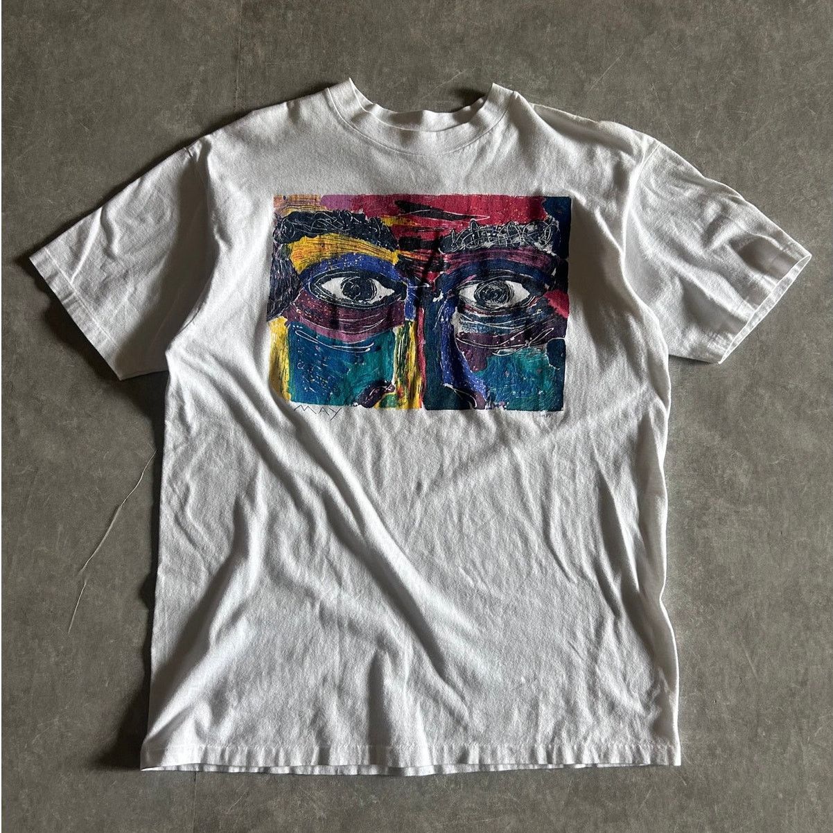 Other 1987 Vintage Art White T Shirt Size L Hoodie, Sweatshirt | FlexRushtees.com