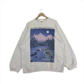 Vintage 90 S Winter Twilight Wolf Sweatshirt Jeff Tift T-Shirts, Hoodie | FlexRushtees.com