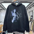 Vintage Black Printed Hoodie T-Shirts, Sweatshirt | FlexRushtees.com