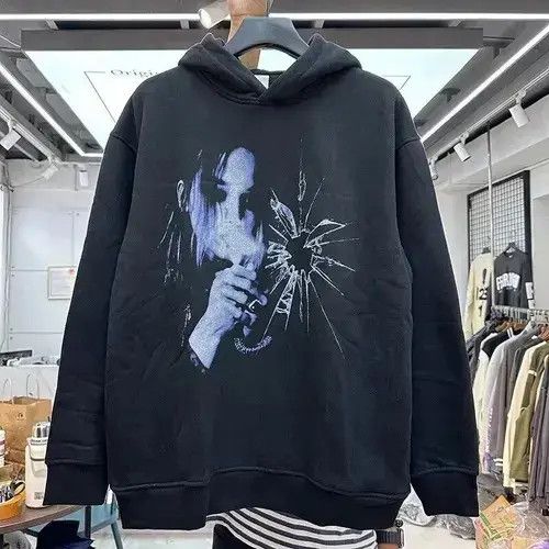 Vintage Black Printed Hoodie T-Shirts, Sweatshirt | FlexRushtees.com