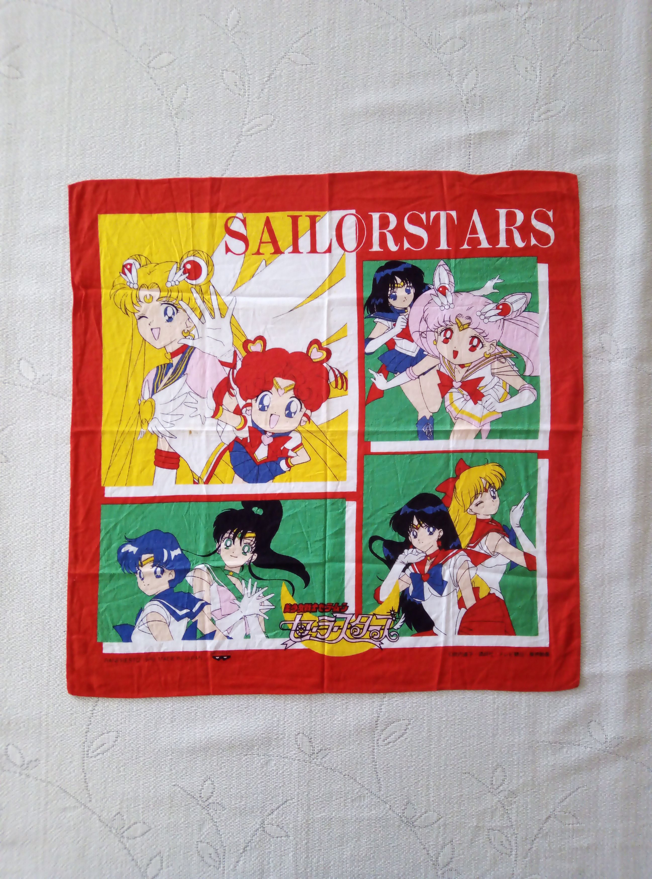 Anime Rare 1996 Sailormoon Vintage Bandana Handkerchief