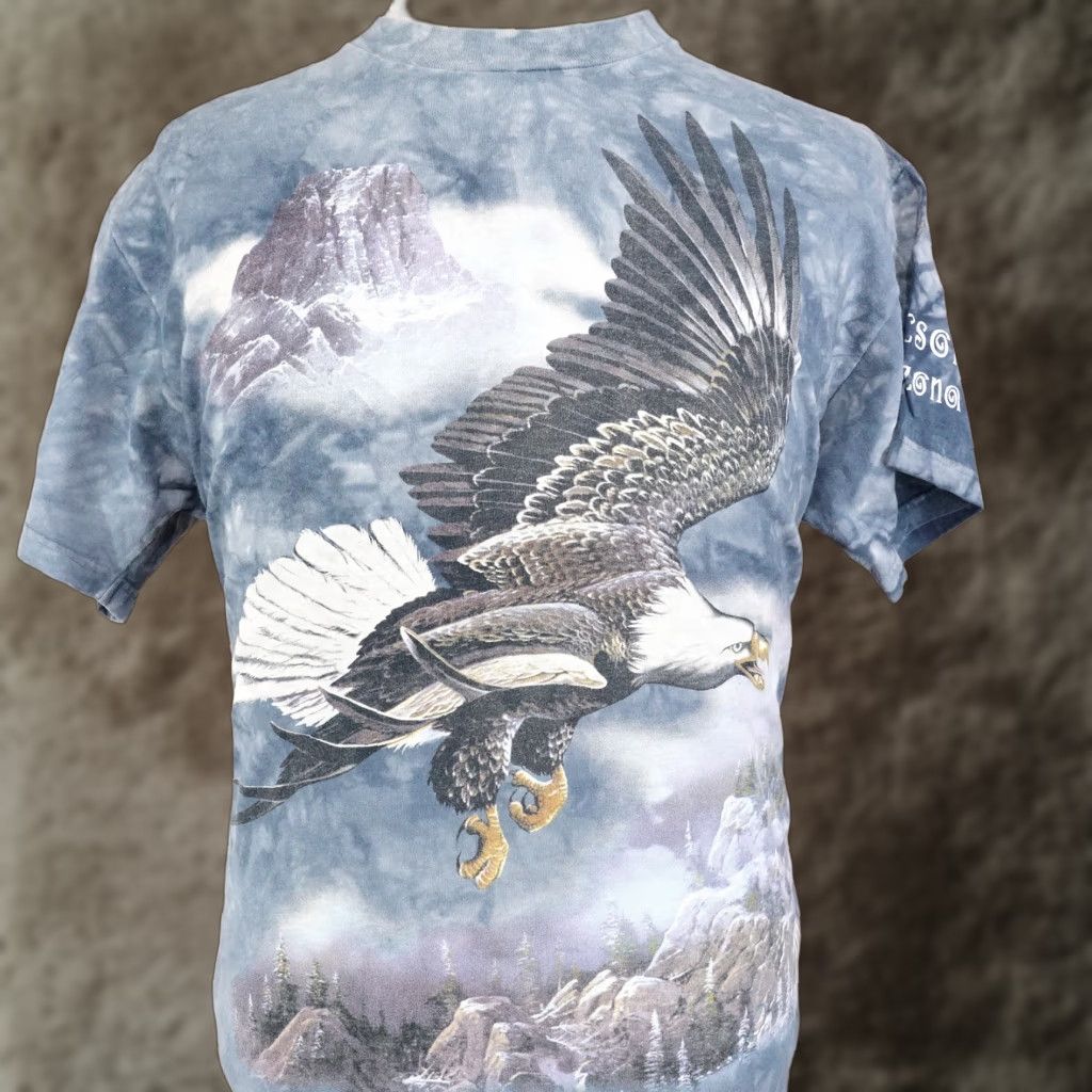 Mountain Vintage The Mountain T Shirt Adult Large Cotton Tie Dye Crew Neck Unisex 90s Nature Ame