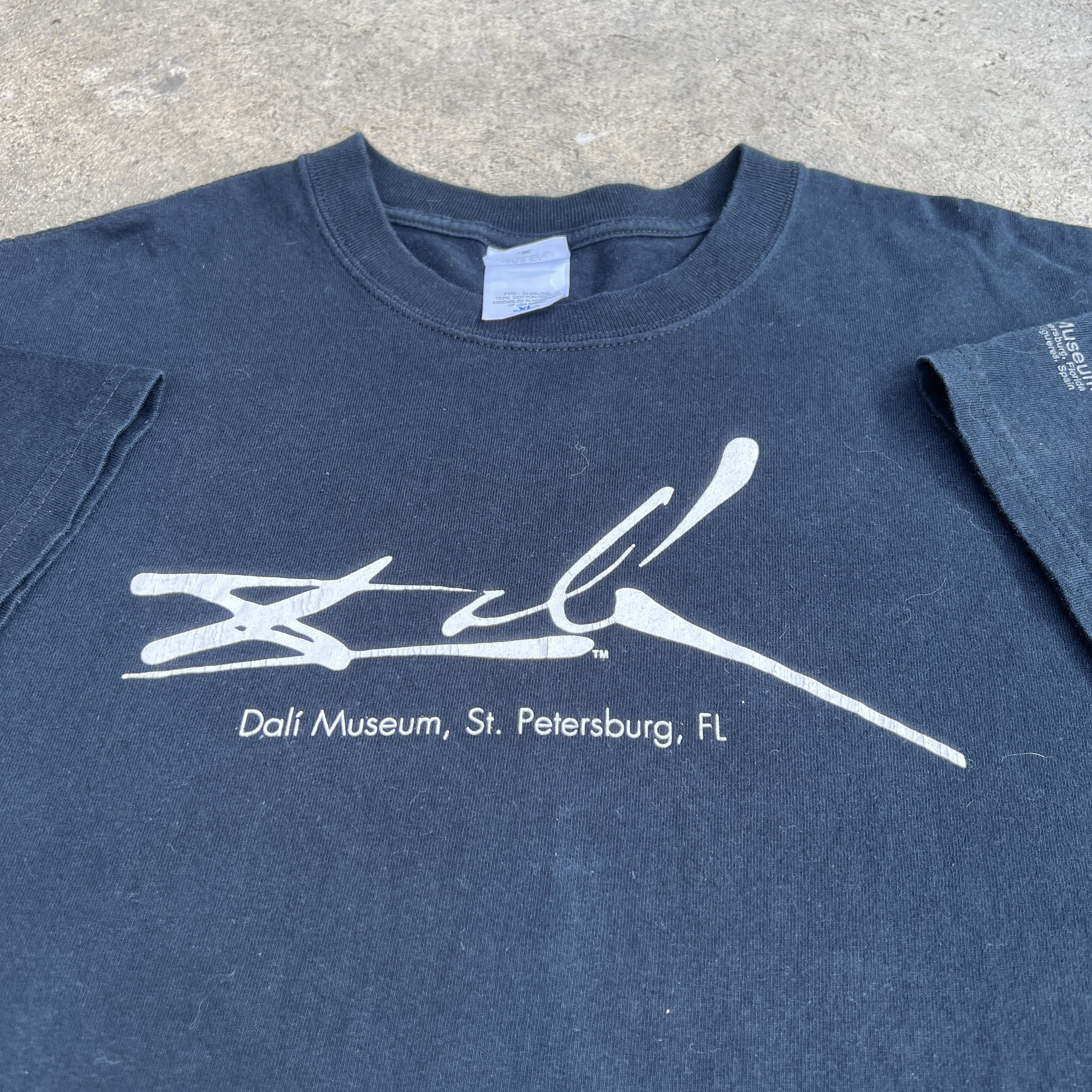 Vintage Vtg 2000s Salvador Dali Museum Signature Art Promo Tee Shirt Hoodie, Sweatshirt | FlexRushtees.com