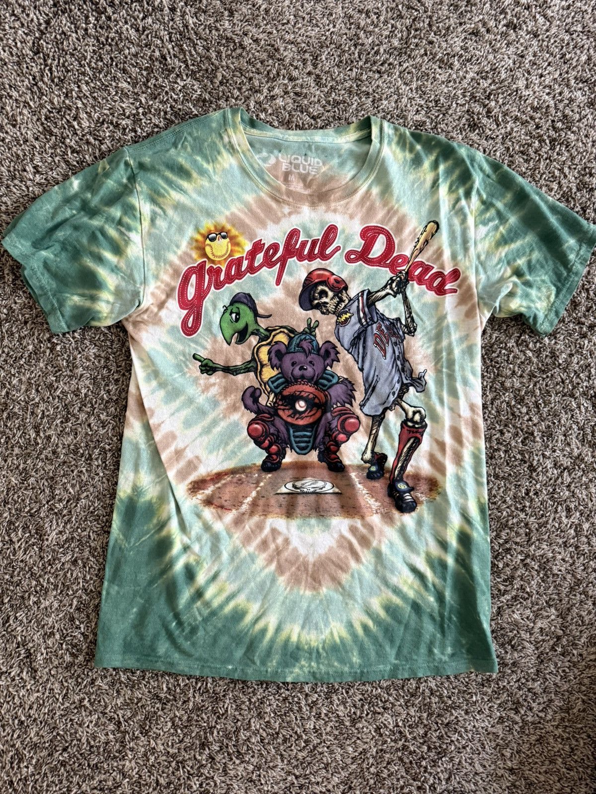 Liquid Blue Grateful Dead Baseball Tee Hoodie, Sweatshirt | FlexRushtees.com