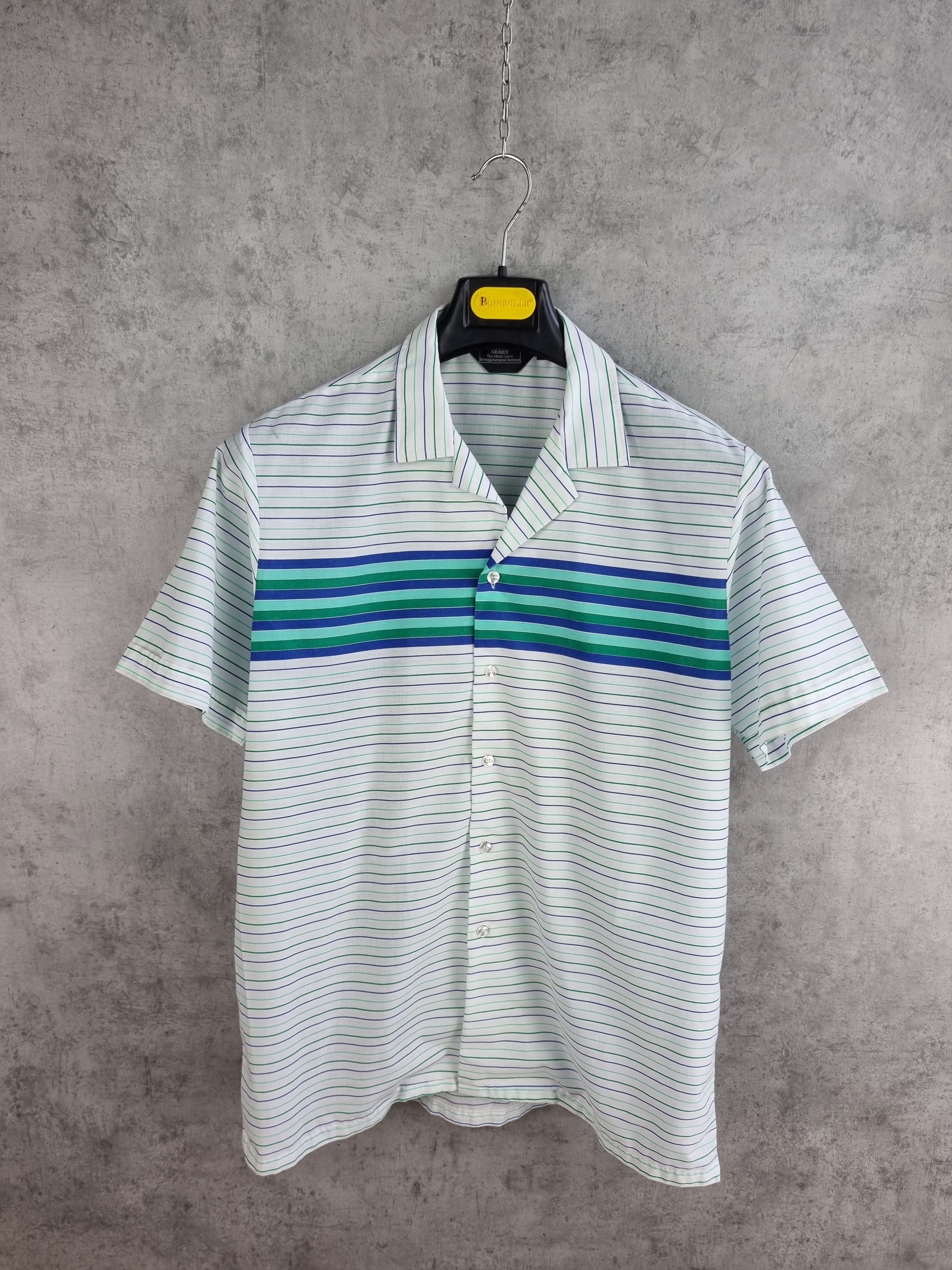 Vintage 70s Sears Pour Homme Light Bowling Camp Collar Shirt Hoodie, Sweatshirt | FlexRushtees.com