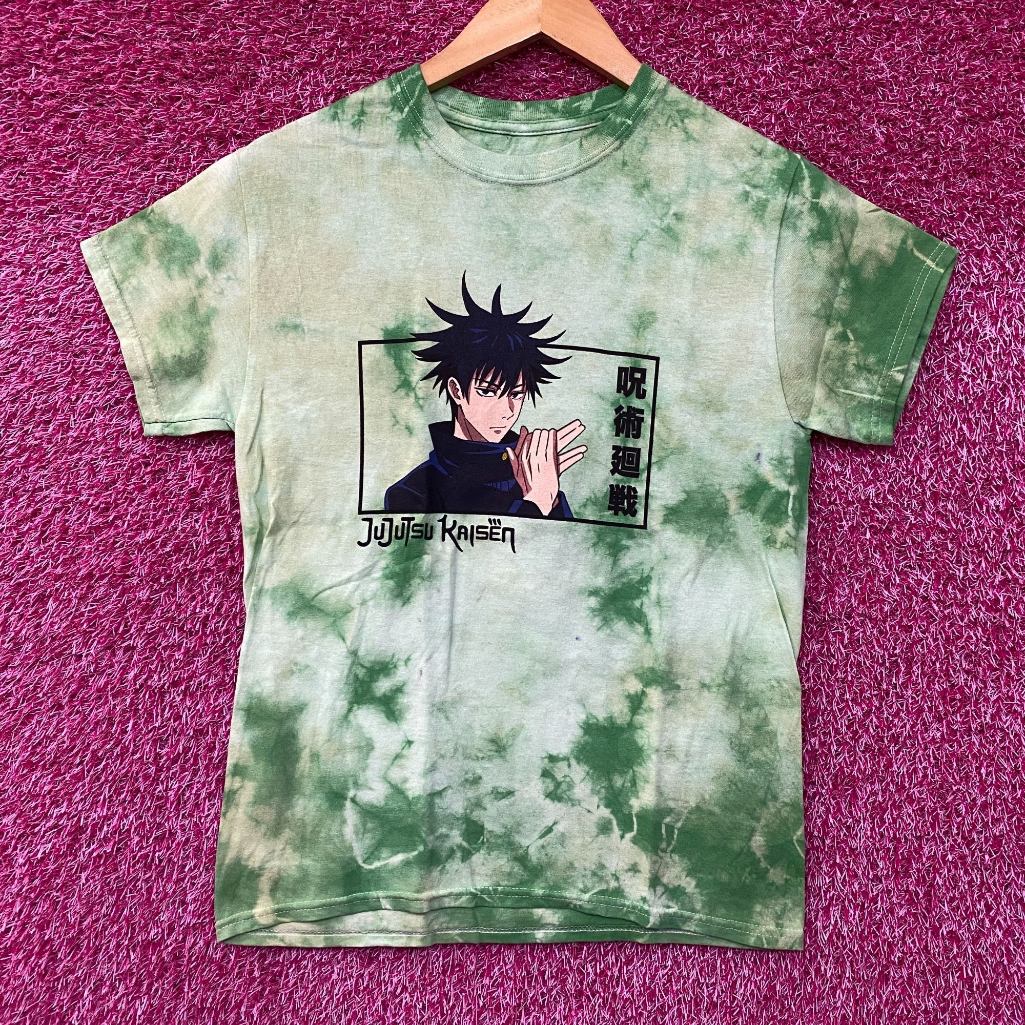Anime Jujutsu Kaisen Megumi Fushiguro Tie Dye T Shirt Small