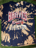 Vintage Atlanta Braves Belched Dyed Tee Hoodie, Sweatshirt | FlexRushtees.com