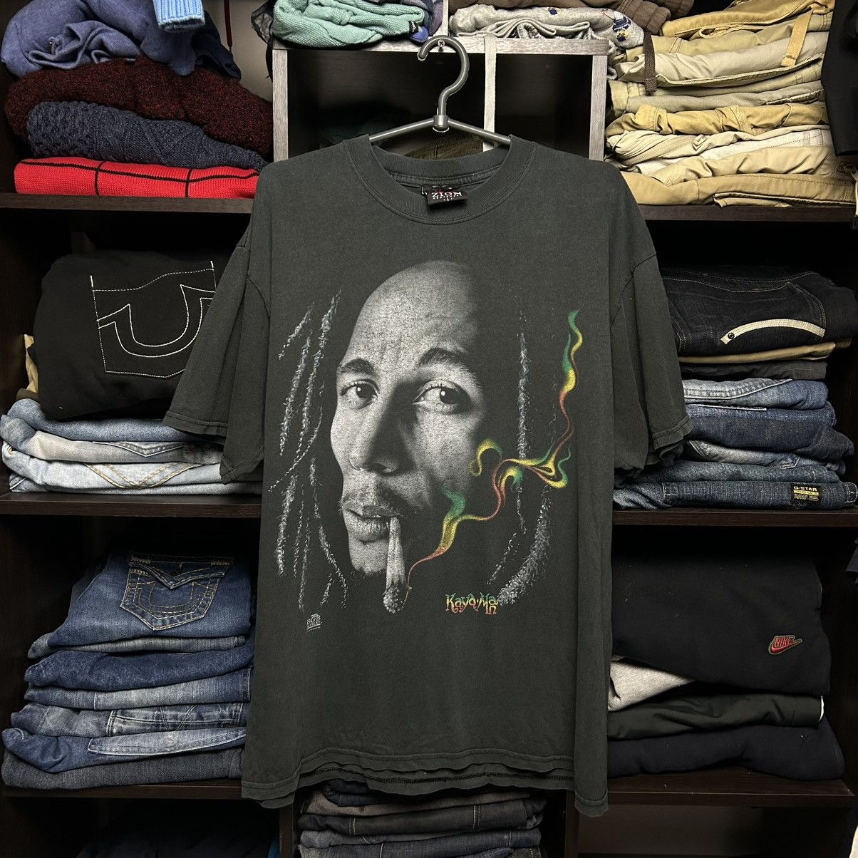 Marley Vintage Bob Marley Zion Tag 1990 S Graphic Logo Band Tee Hoodie, Sweatshirt | FlexRushtees.com