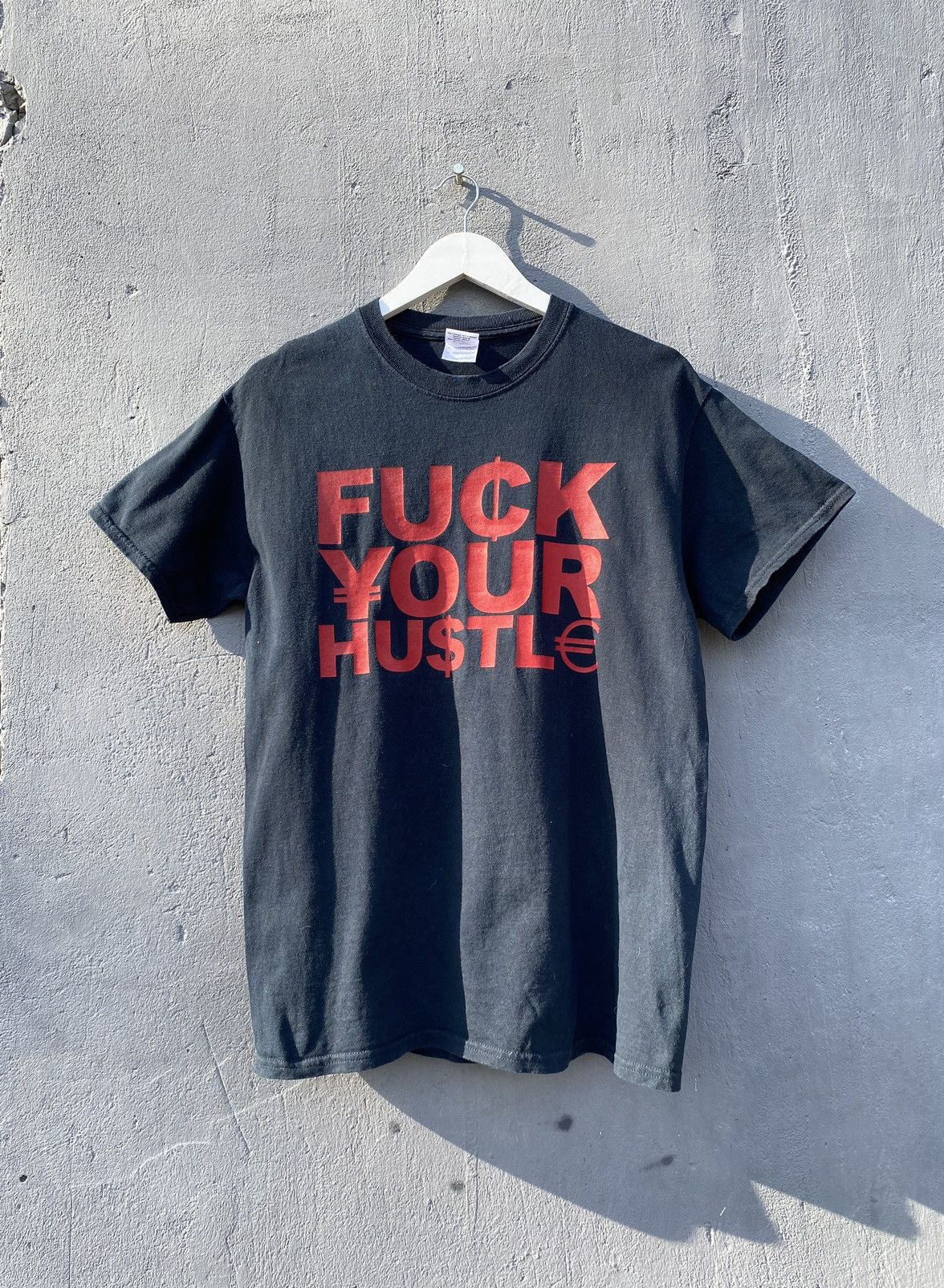 Vintage Fuck Your Hustle Quote T Shirt Medium Hoodie, Sweatshirt | FlexRushtees.com
