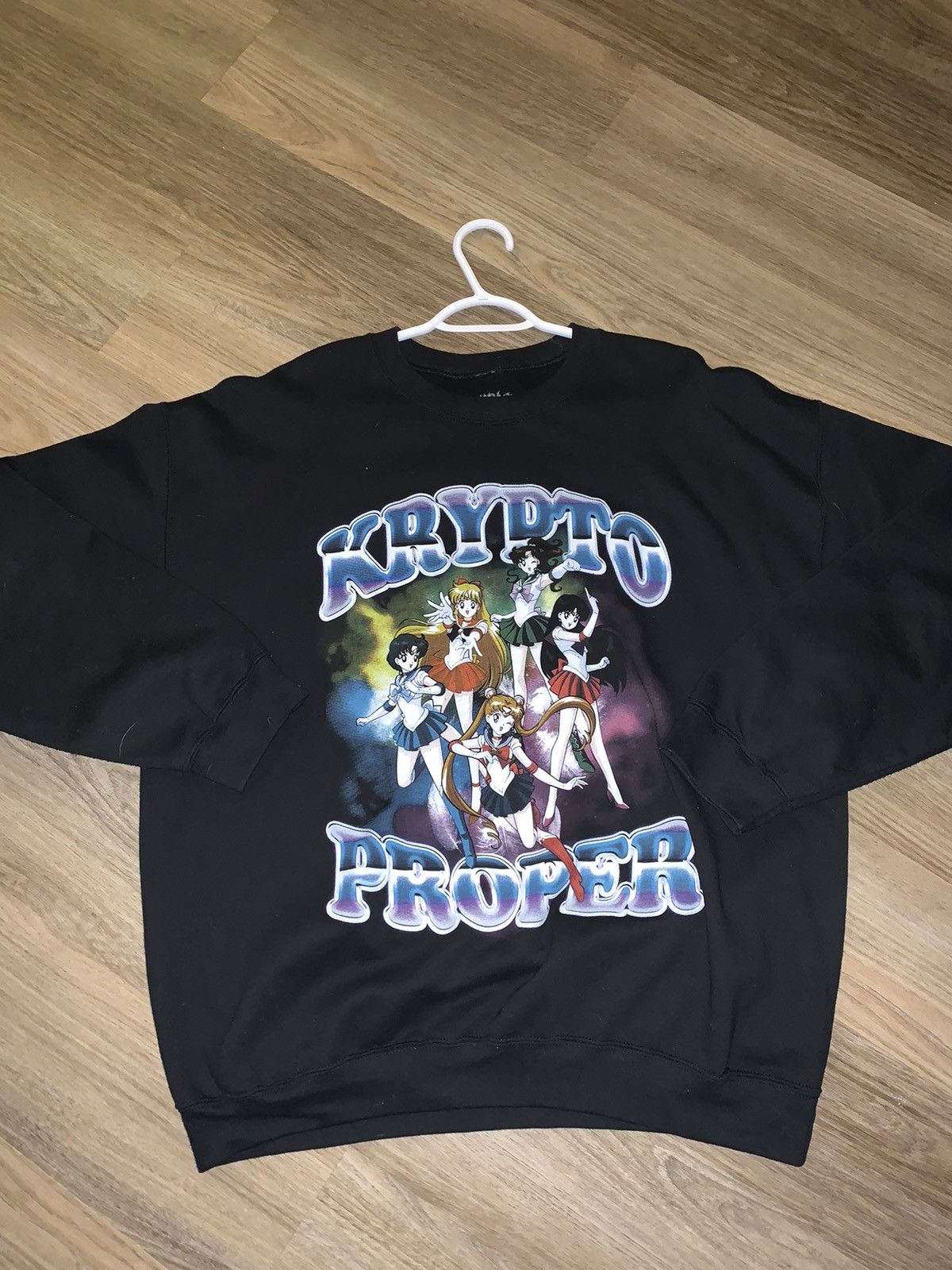 Japanese Brand Krypto Wrld Sailor Moon Crewneck Sweater T-Shirts, Hoodie, Sweatshirt | FlexRushtees.com