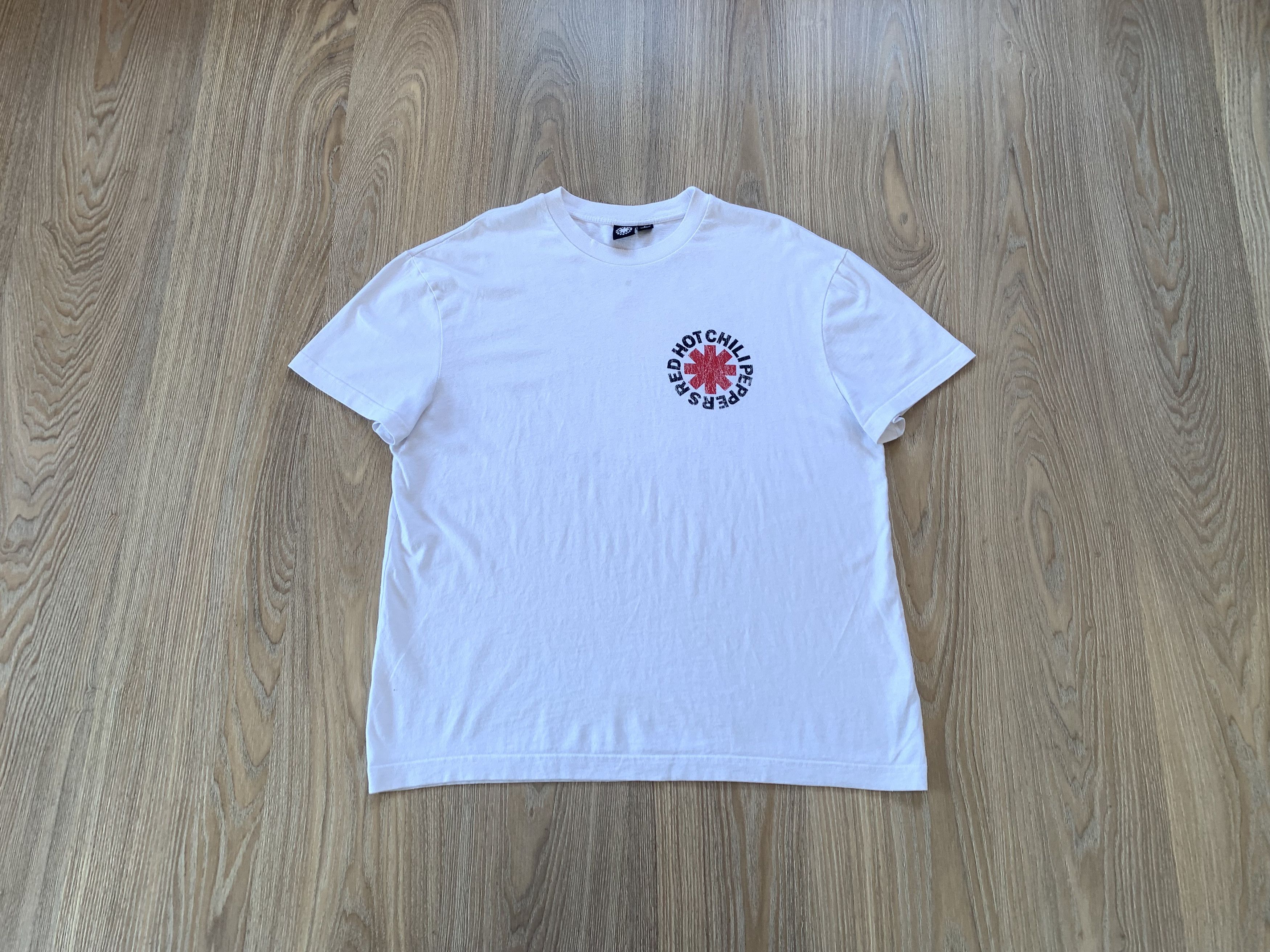 Band Tees Red Hot Chili Peppers White Printed T Shirt Hoodie, Sweatshirt | FlexRushtees.com