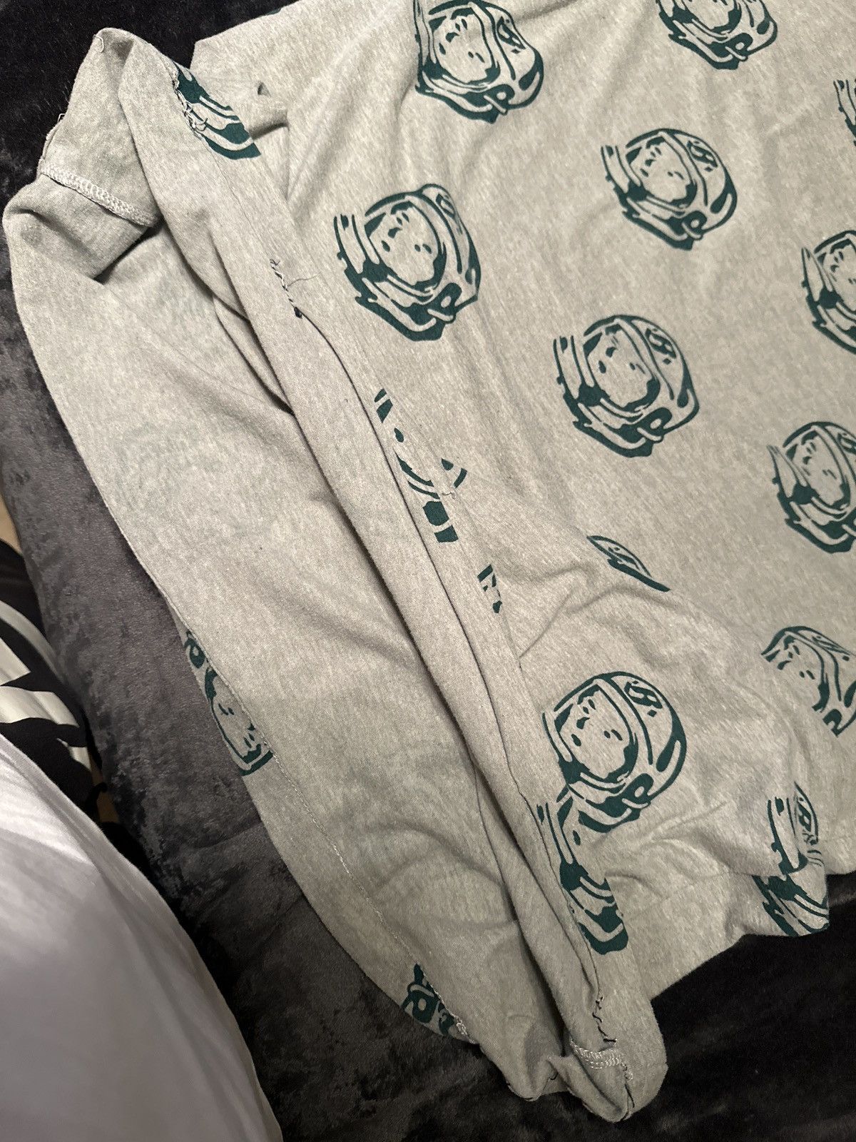 Pharrell Billionaire Boys Club Grey And Green Astronaut Helmet Shirt