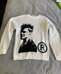 Division Joy Divizn Vizn Clothing Brad Knitt Sweater White Sz M T-Shirts, Hoodie, Sweatshirt | FlexRushtees.com
