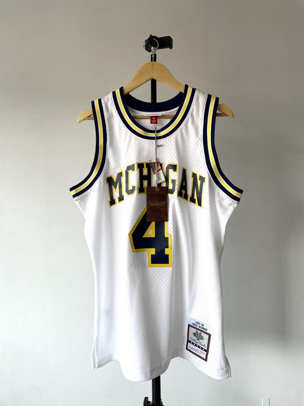Ness Mitchell Ness Michigan Chris Webber Jersey