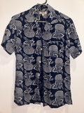 J Crew Trippy Indigo Print Shirt