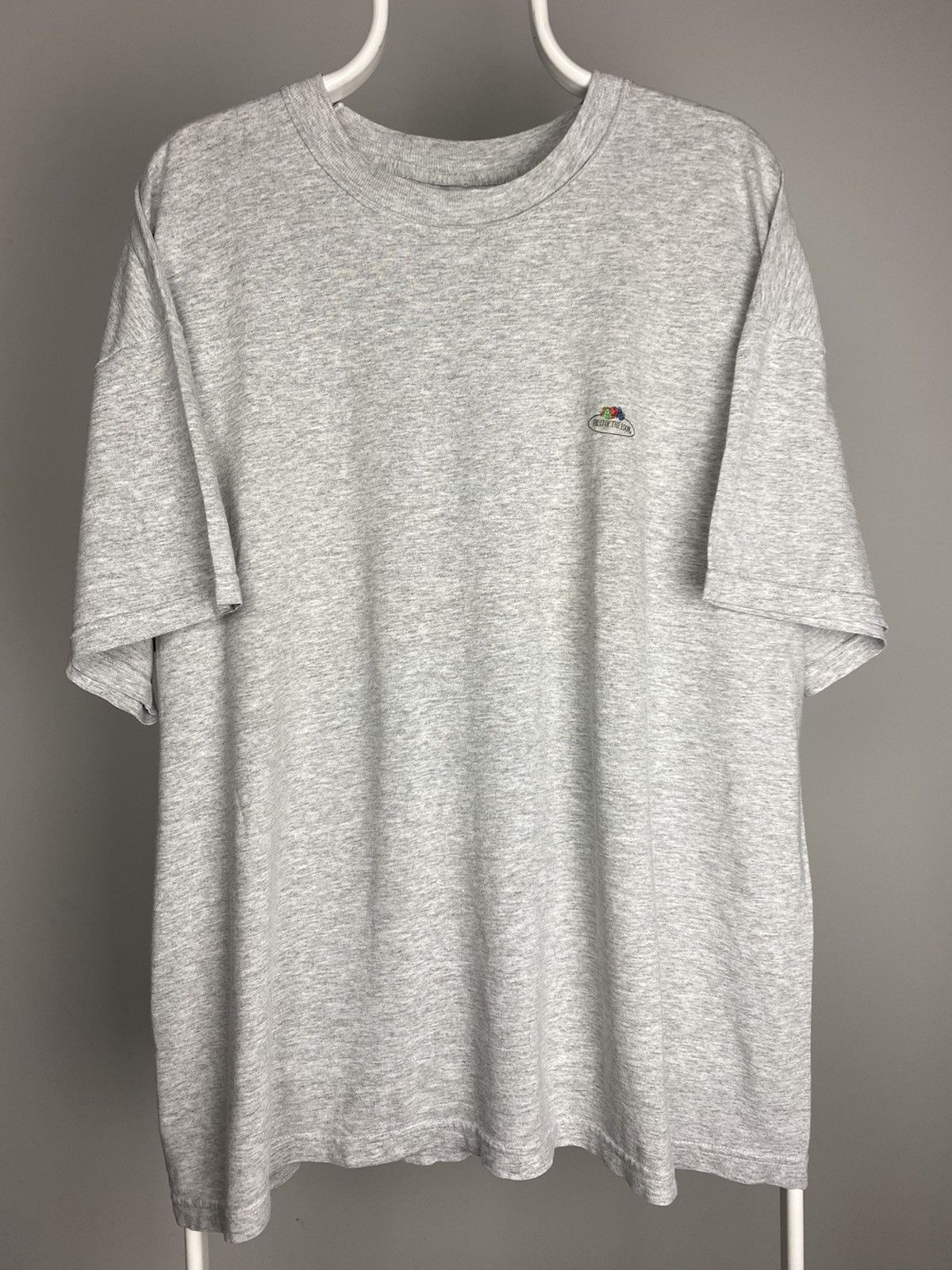 Vintage Fruit Of The Loom Vintage Grey Blank T Shirt 90 Made In Usa