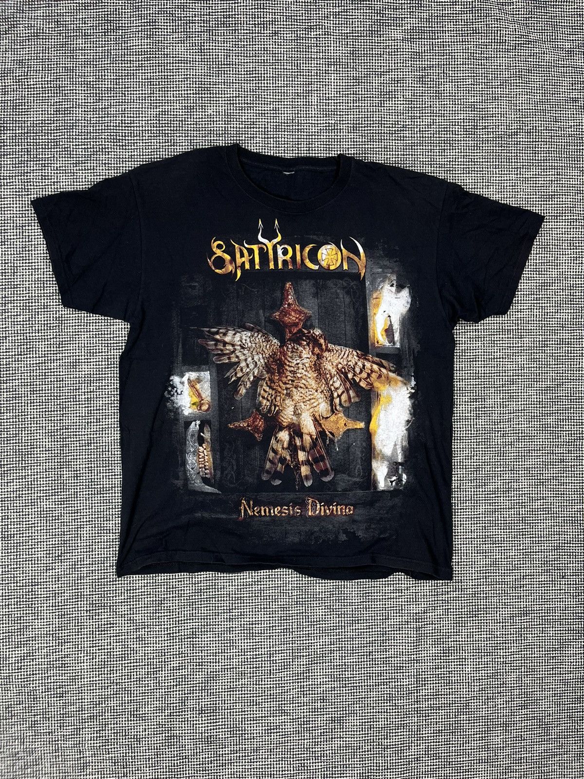 Band Tees Satyricon Nemesis Divina Black Metal Band Tee Norwegian