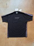 Vetements Logo Tape Tee Black Purple Medium Hoodie, Sweatshirt | FlexRushtees.com