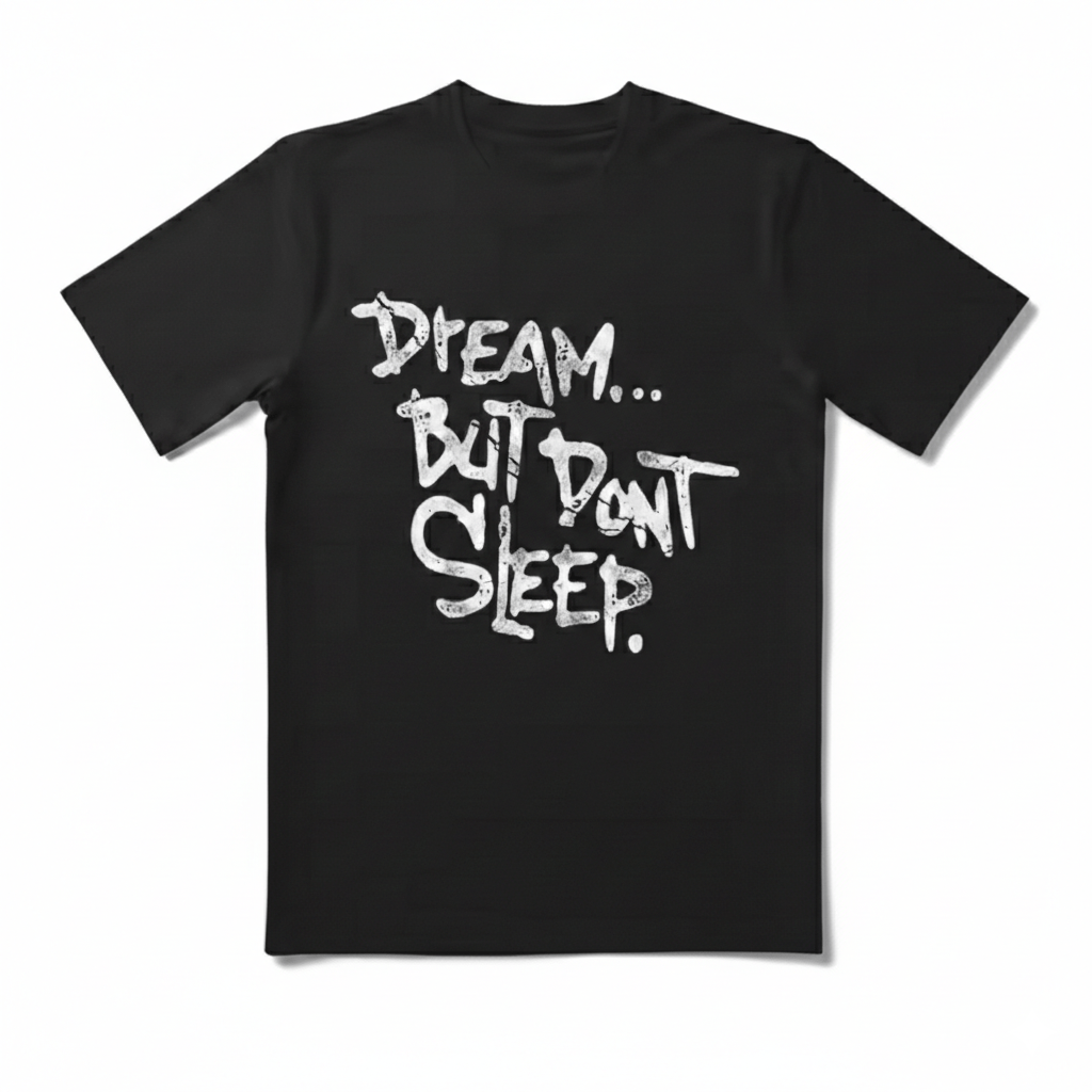 Other Y2k Street Dream But Dont Sleep High Quality Black T Shirt Hoodie, Sweatshirt | FlexRushtees.com