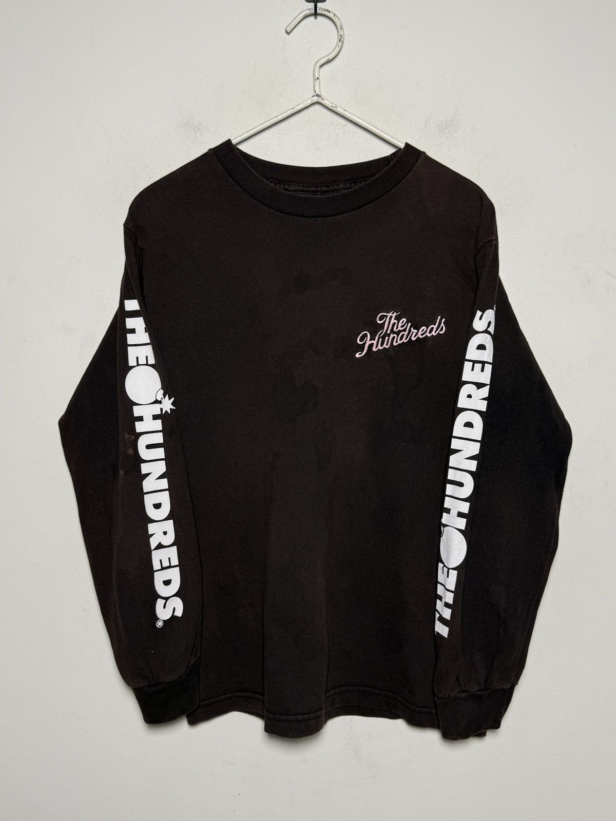 Hundreds The Hundreds Thrashed Stained Rust Dye Longsleeve T-Shirts, Hoodie, Sweatshirt | FlexRushtees.com