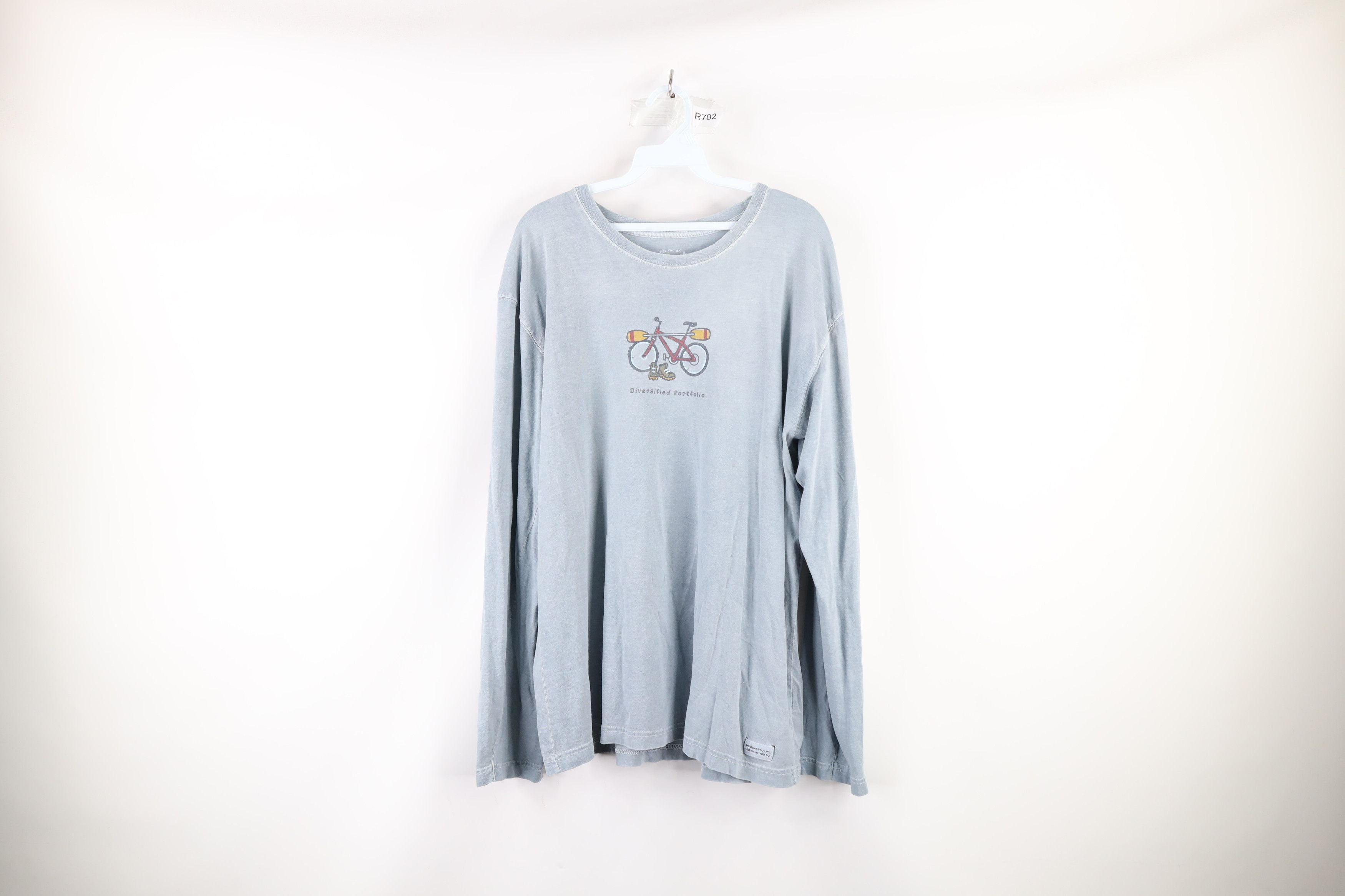 Vintage Life Is Good Bicycle Hiking Long Sleeve T Shirt
