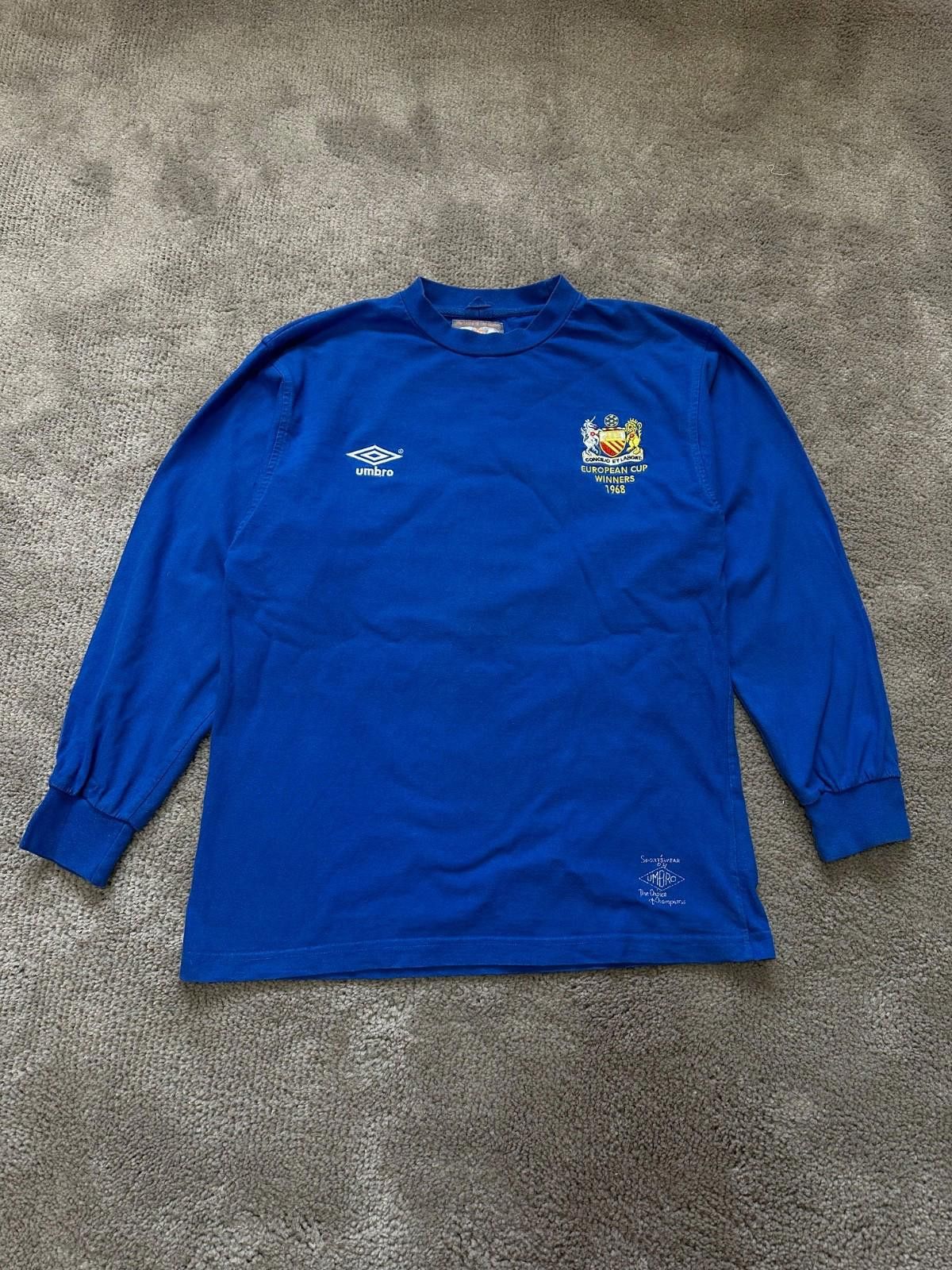 Umbro Manchester United Vintage Umbro 1968 Reissue Shirt Wembley