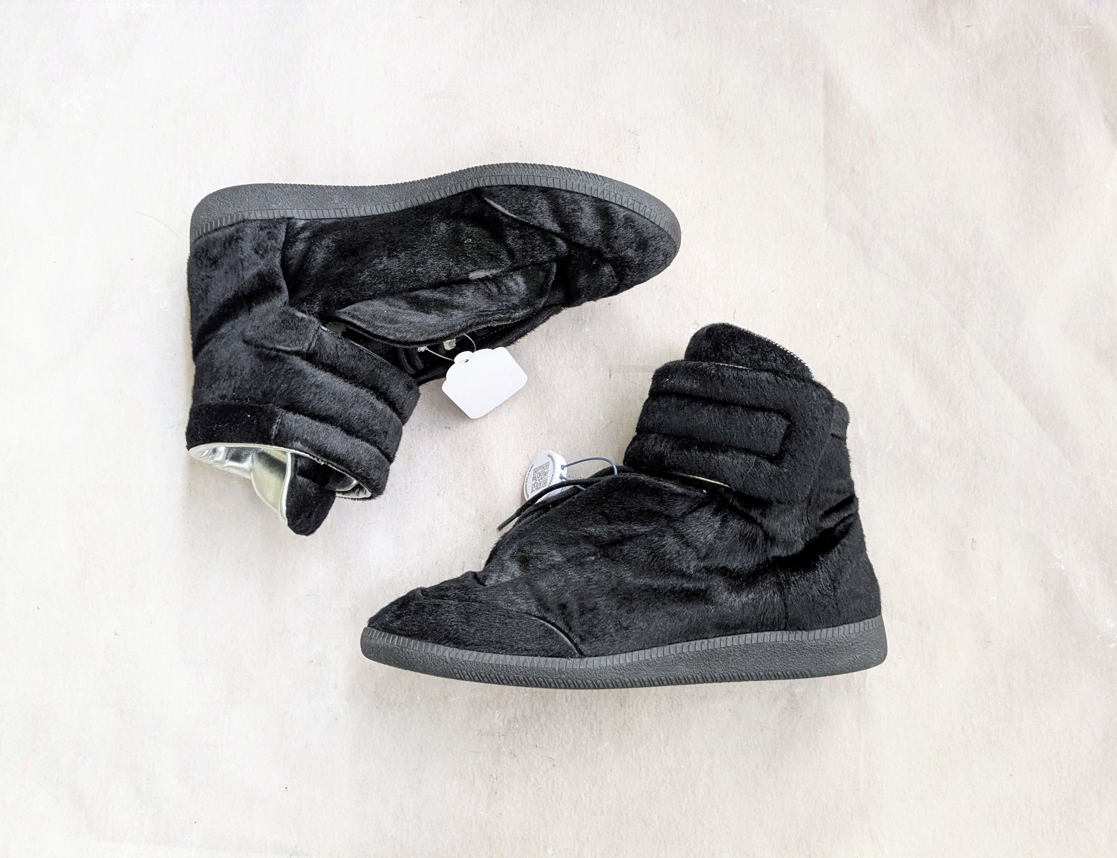 Margiela Maison Margiela Future Black 10 43 Pony Hair High Tops