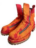 424 Sample 1 1 Bleach Red Double Zip Moto Boot