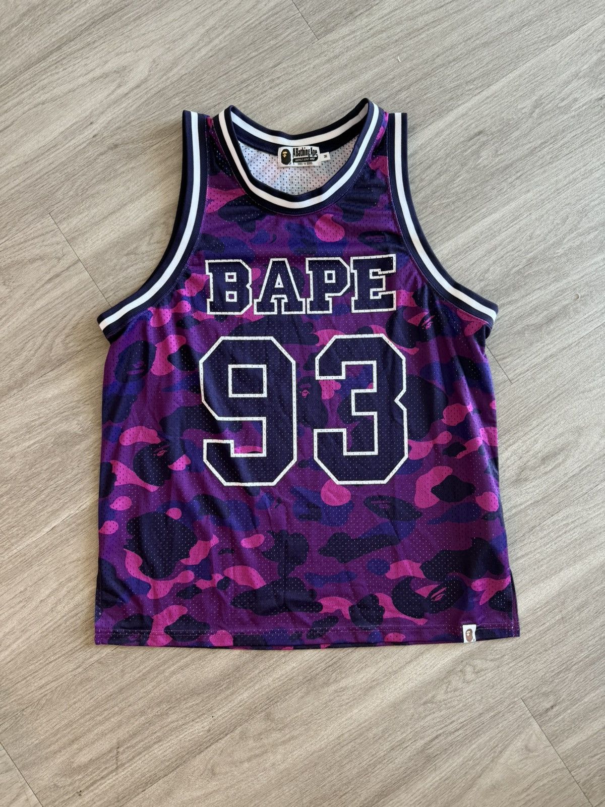 Bape Purple Camo Basketball Jersey T-Shirts, Hoodie, Sweatshirt | FlexRushtees.com
