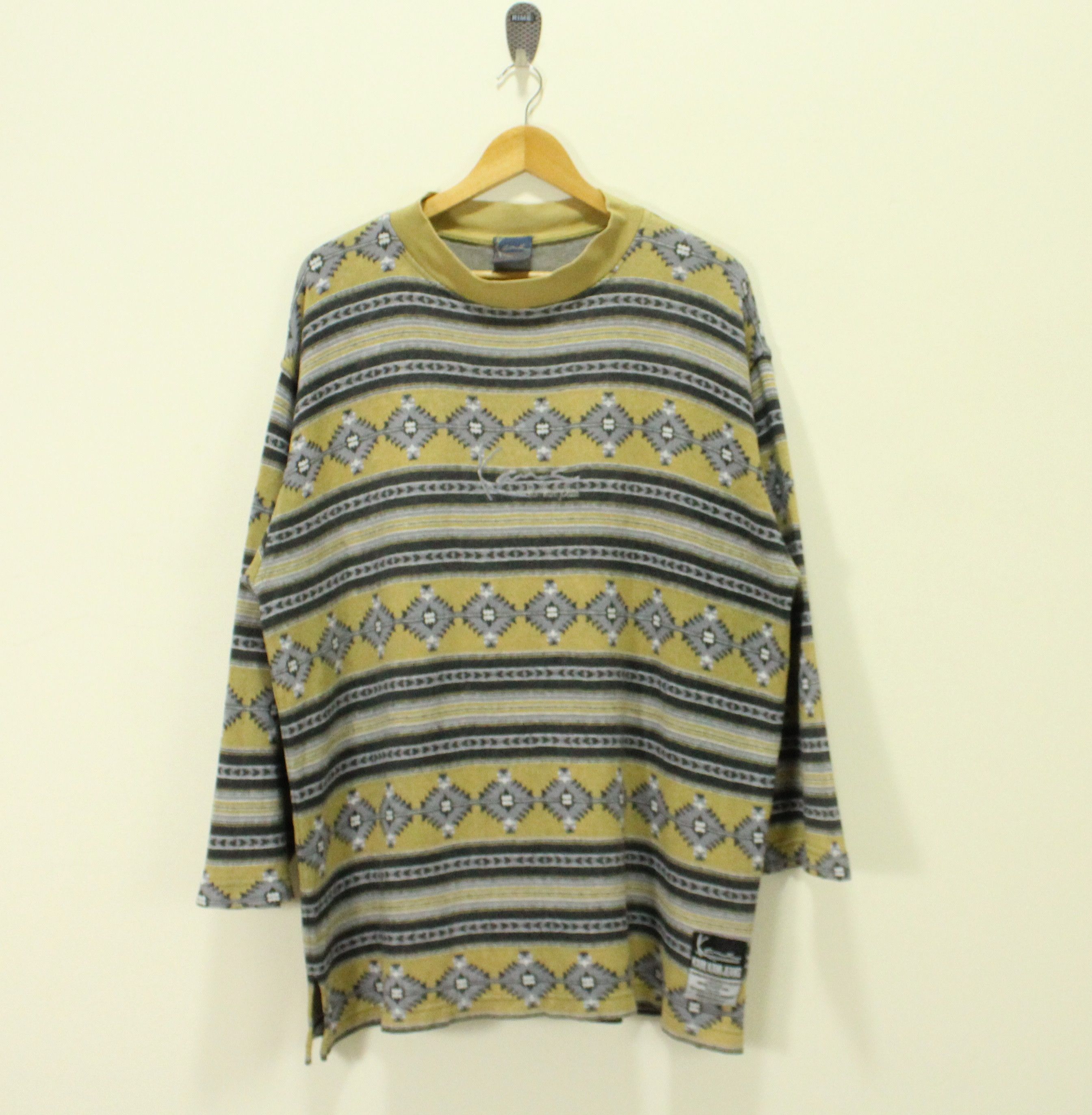 Kani Vintage Karl Kani Shirt Aztec Tribal Quarter Sleeve