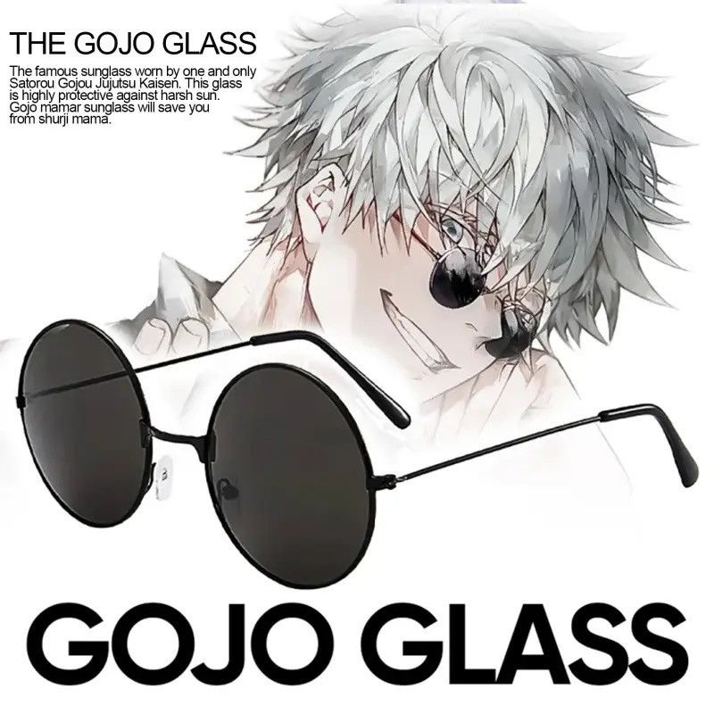 Vintage Jujutsu Kaisen Gojo Satoru Cosplay Black Glasses