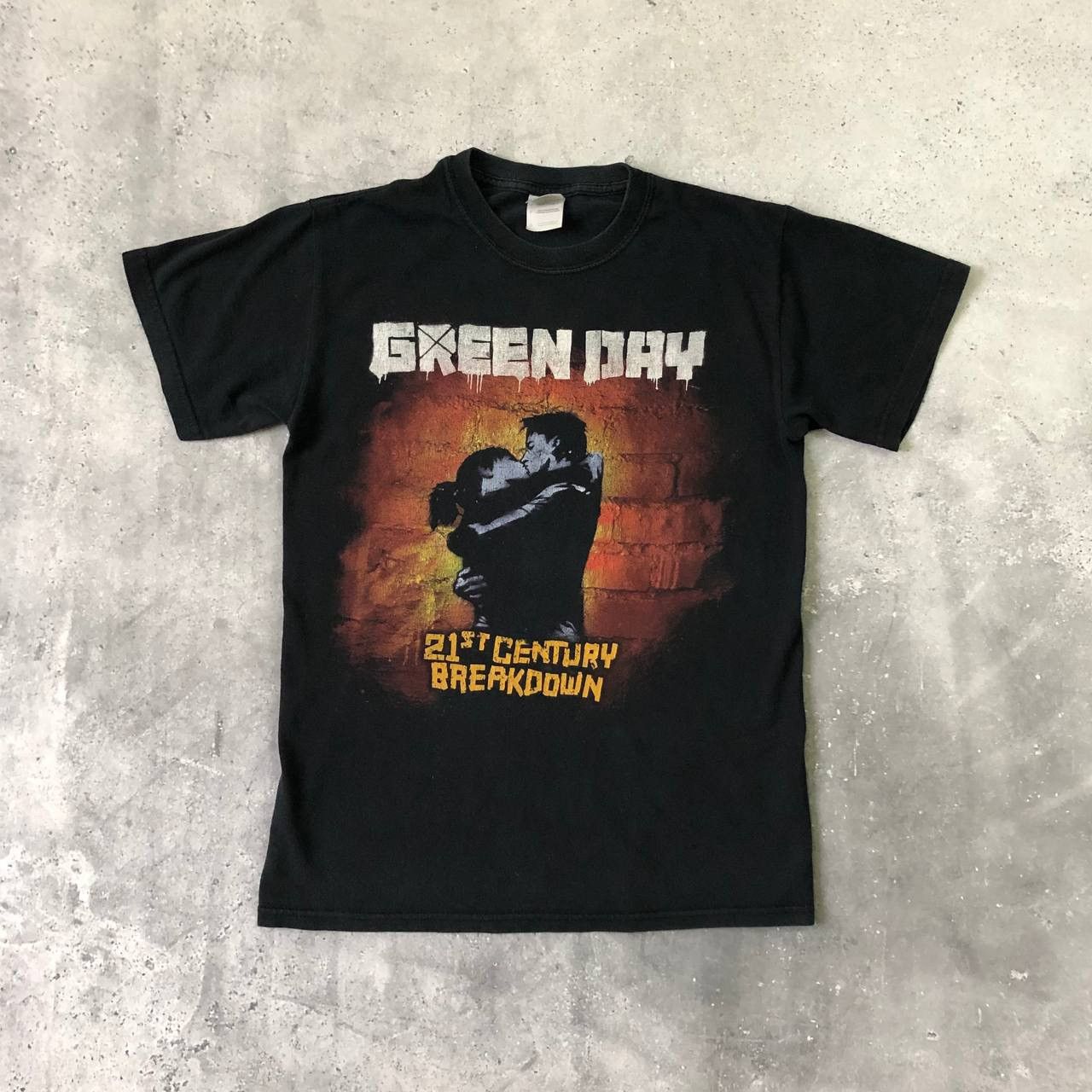 Band Tees Green Day 21 Century Breakdown T Shirt Black Size S Hoodie, Sweatshirt | FlexRushtees.com